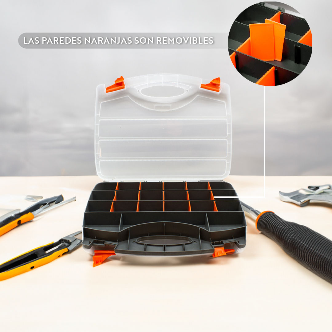 ORGANIZADOR DOBLE 15″ 42 REPARTICI MAKAWA MK-0996 - Imagen 4