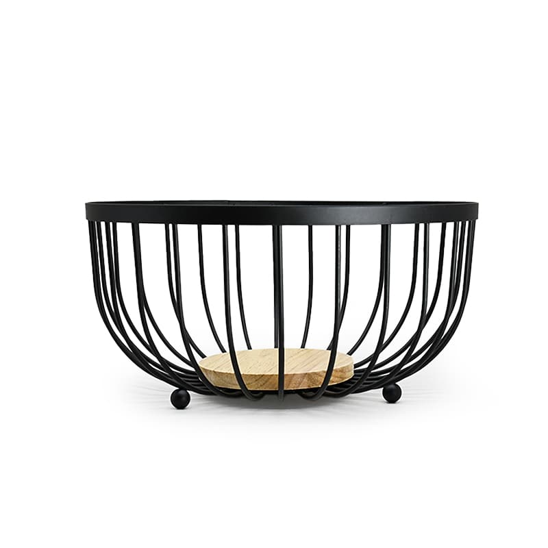 CESTO 25CM PARA FRUTAS MADERA HIERRO LH-3672 - Imagen 12