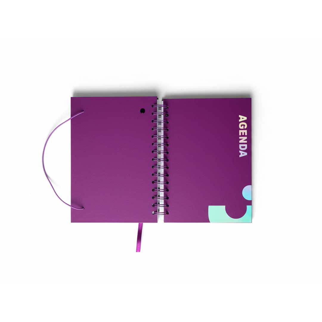 AGENDA CON ESPIRAL COLORES VARIOS 14X21CM VS-300B - Imagen 3