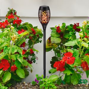 FAROL ANTORCHA SOLAR LED PARA JARDIN 46CM LH-3239