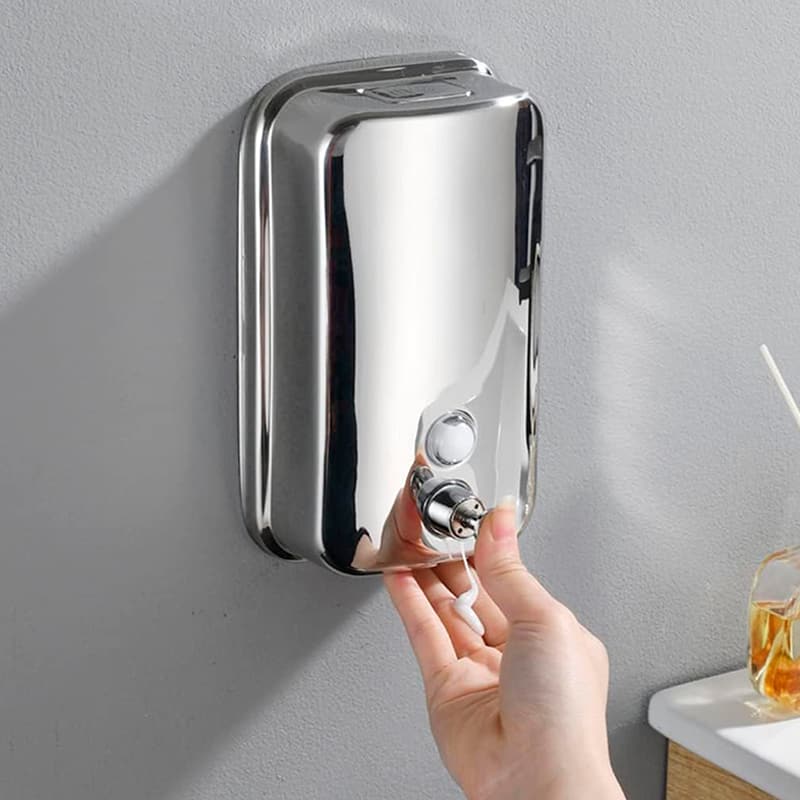 DISPENSADOR 800ML METALICO P/JABON LIQUIDO LH-3795 - Imagen 6