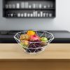 CESTO FRUTAS CIRCULAR METALICO BLANCO 28CM LH3656