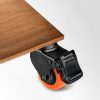 RUEDA NARANJA GIRATORIA C/FRENO 1 1/2″ LH-3456