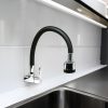 GRIFO FLEXIBLE NEGRO DE  PARED ITALOMIX LH-3310
