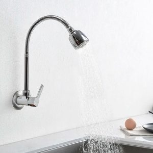 GRIFO FLEXIBLE CROMADO DE  PARED ITALOMIX LH-3309