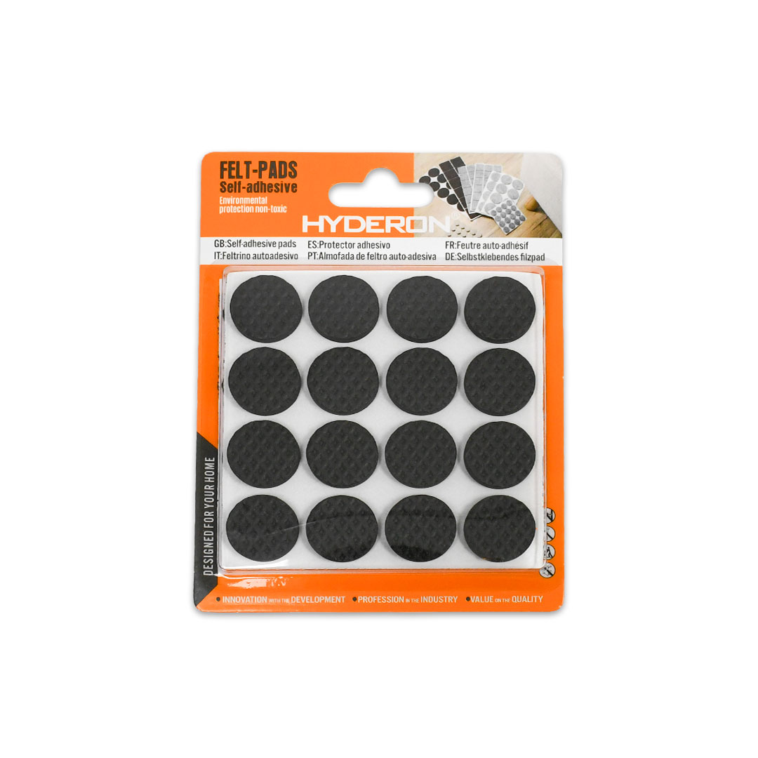 PROTECTOR ADHESIVO REDONDO NEGRO 32PZ 19MM LH-3560 - Imagen 2