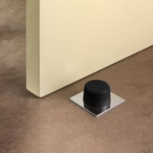TOPE 2PZ PARA PUERTA REDONDO NEGRO LH-3555