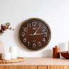 RELOJ REDONDO BORDE METALICO 30CM DIAMETRO LH-4844