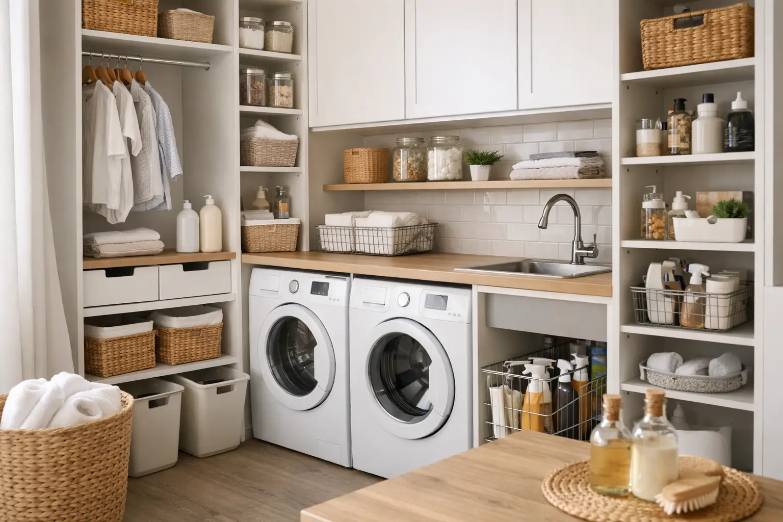 Mueble organizador para lavadero: cómo elegir