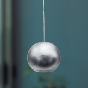APLIQUE COLGANTE GRIS DE TECHO TIPO BOLA LH-3529