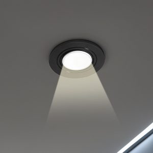ARO P/DICROICA PLASTICO NEGRO  LH-3514